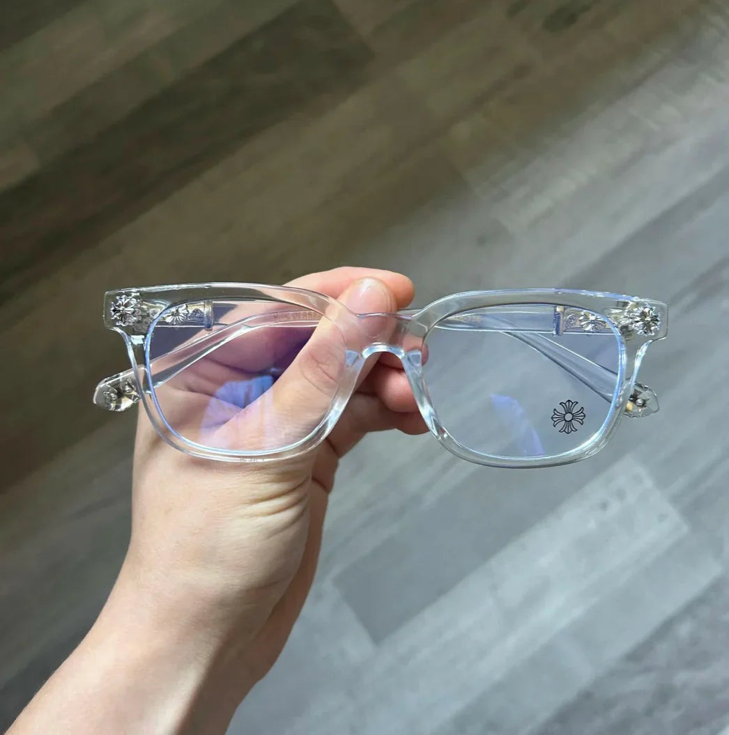 Anti Blue Light Glasses For Men And Women Black & Transparent Frame